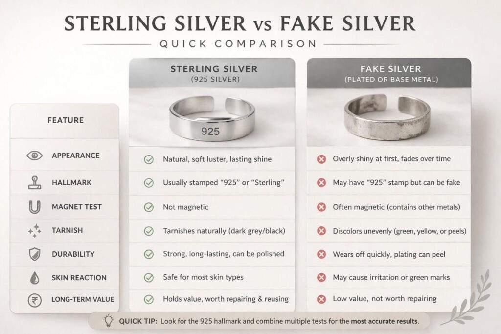 How can you tell if something is sterling silver