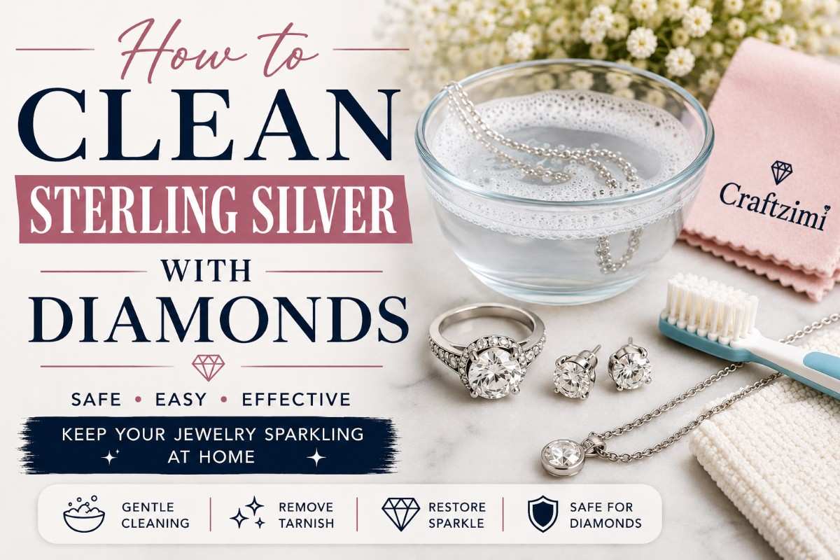 How to Clean Sterling Silver with Diamonds