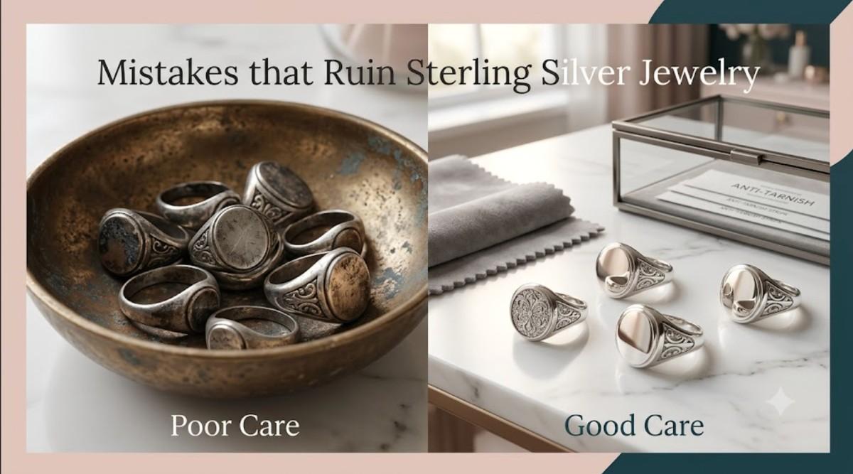 Mistakes That Ruin Sterling Silver Jewelry