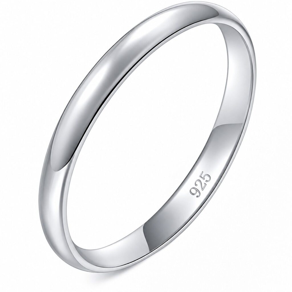 925 Sterling Silver Stacking Ring for Women